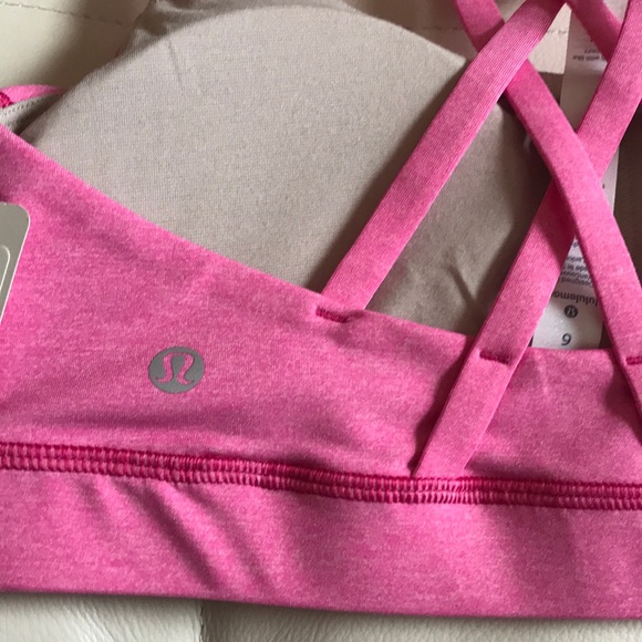 NWT HJMG PINK LULULEMON ENERGY BRA - - Size 4 - Picture 6 of 8